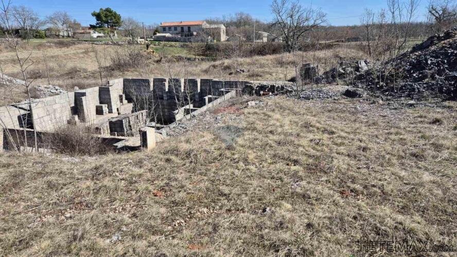 Istra, Žminj okolica - građevinsko zemljište s pogledom na m - 2