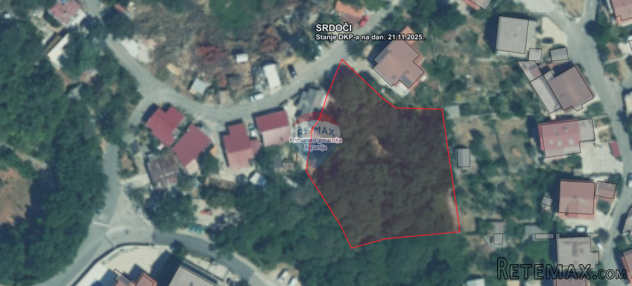Rijeka, Srdoči - građevinsko zemljište 1716m2