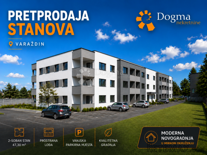 Pretprodaja stanova – moderan stan s vrtom u Varaždinu | 39,