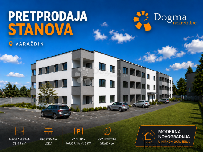 Pretprodaja stanova – moderan stan s vrtom u Varaždinu | 58,