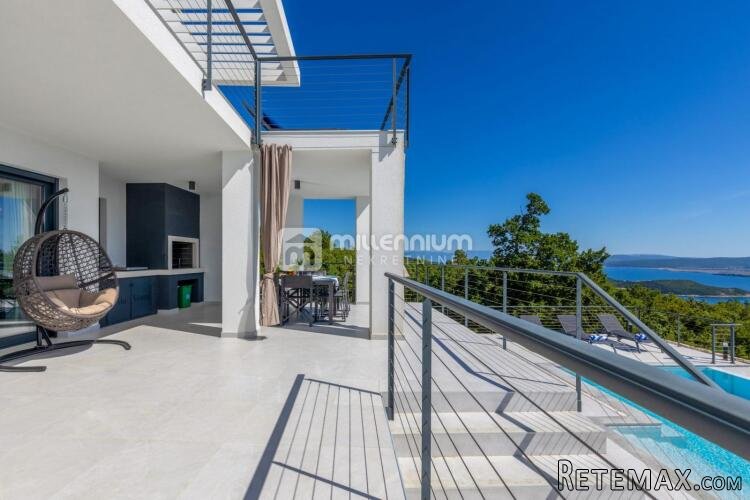 Šmrika, 245m2, vila s bazenom i pogledom na more - 3