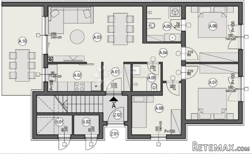 Stan A u prizemlju zgrade Z3 s privatnim vrtom - 2