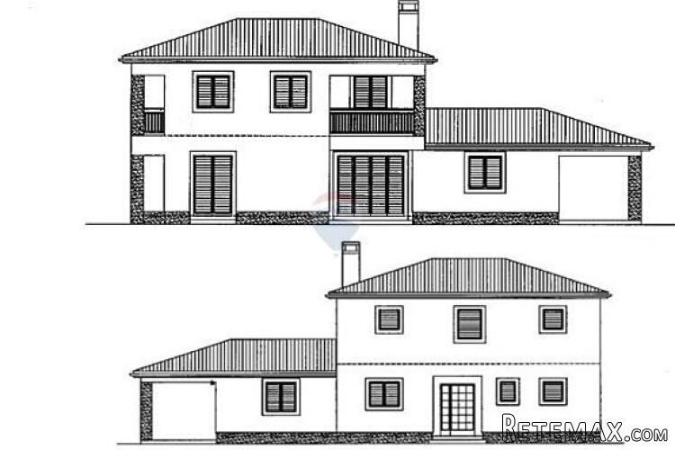 Istra, Umag - nova roh-bau kuća, pogled na more - 2