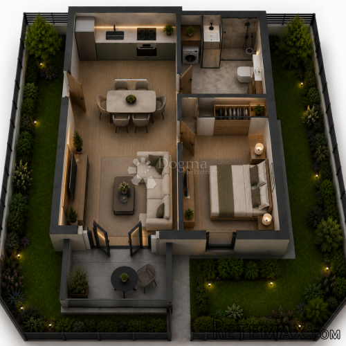 1S I novogradnja s terasom i vrtom 47m²