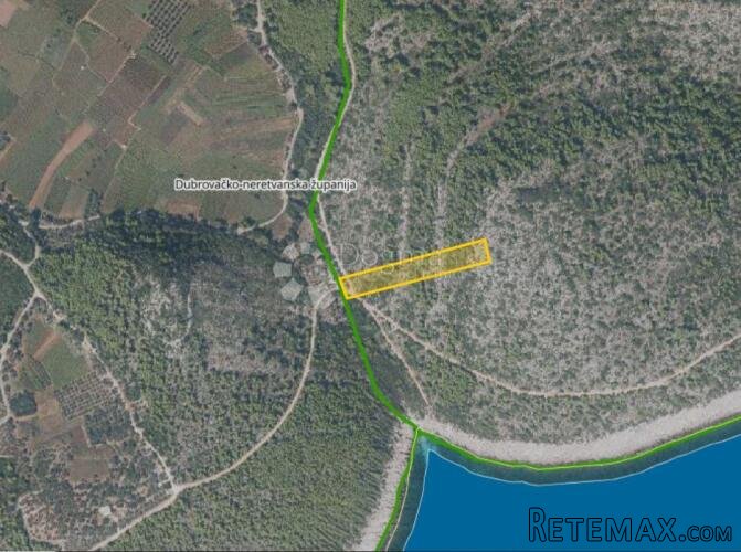 ZEMLJIŠTE NA PRODAJU, POGLED NA MORE, OTOK KORČULA, ČARA