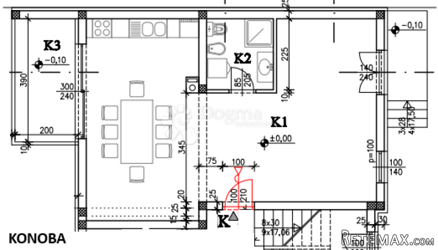 Novogradnja Kaštanjer 66 m2 + konoba + terasa (STAN B) - 2