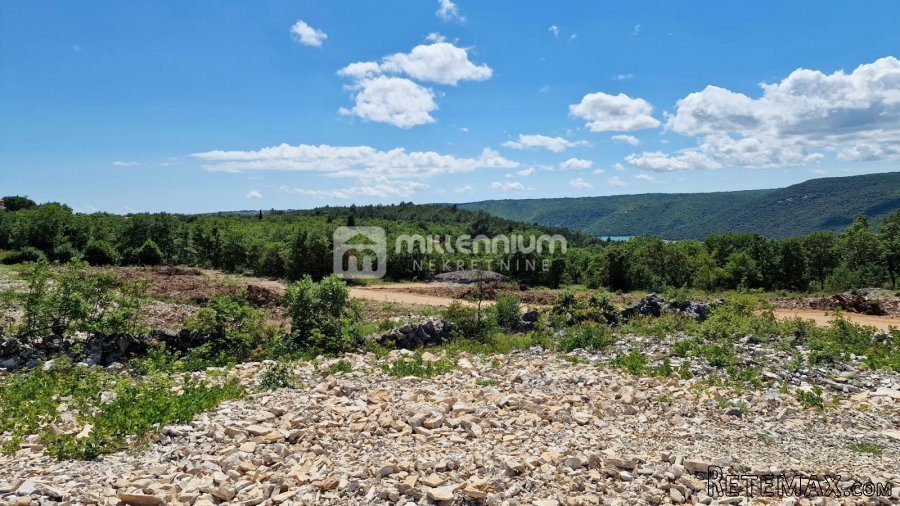 Istra, Labin, 1.622m2, građevinsko zemljište s pogledom na m..