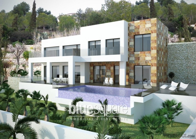 Modern luxury villa with panoramic sea..