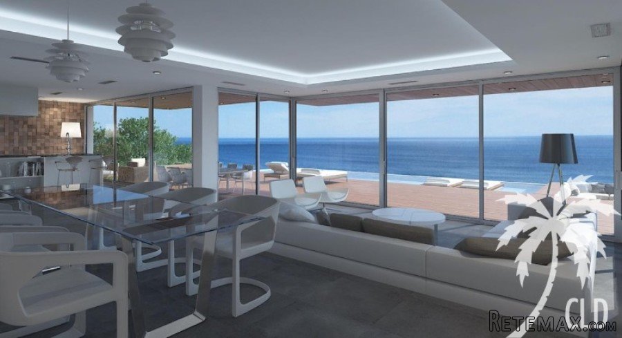 Modern design villa at the seafront divided into three.. - 2