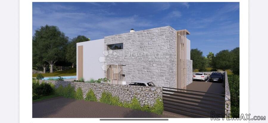 Građevinska parcela 554 m² sa projektom za modernu vilu sa b - 3