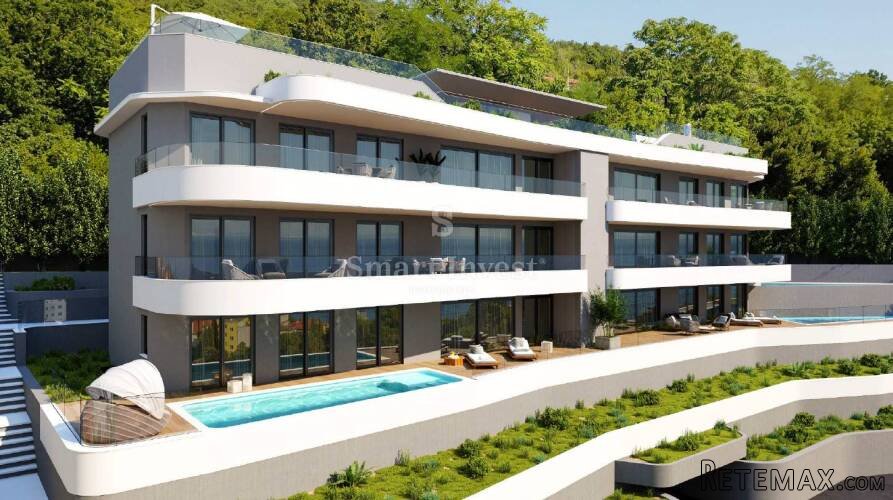 OPATIJA, luksuzna novogradnja 3S+DB, s privatnim bazenom i..