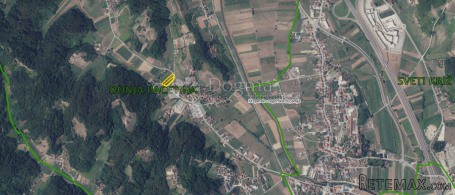Građevinsko zemljište 4.011m² nadomak centra Sv. Križ Začret