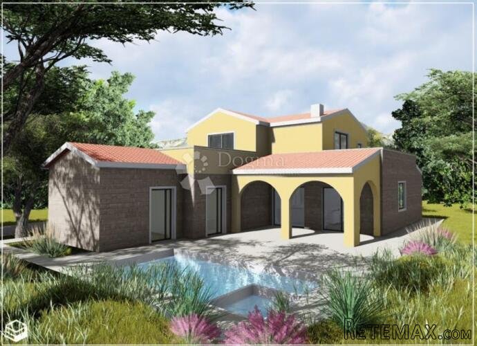 VRSI - PROJEKT VILE SA BAZENOM I GRAĐEVINSKOM DOZVOLOM 600 m - 2