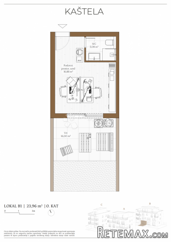 Zgrada B, PP apartman 1 - 2