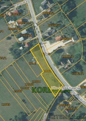 PRODAJE SE GRAĐEVINSKO ZEMLJIŠTE KORENICA - 3
