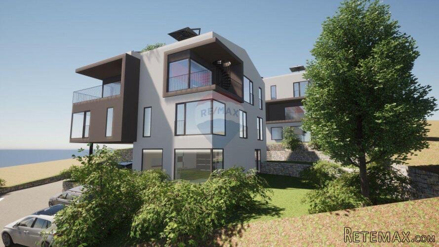 OPATIJA,PAVLOVAC- stan 3S+ DB s krovnom terasom i pogledom n