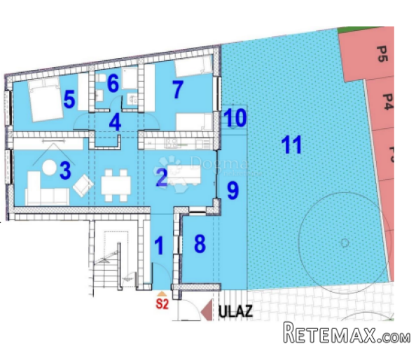 Dvosobni stan S-2 – prizemlje, novogradnja Virje - 2