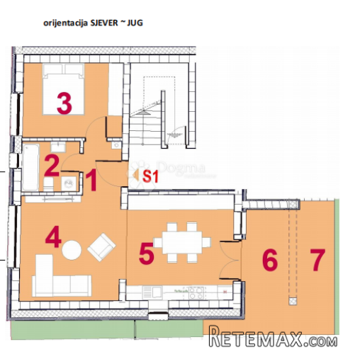 Jednosobni stan S-1-prizemlje, novogradnja Virje - 2