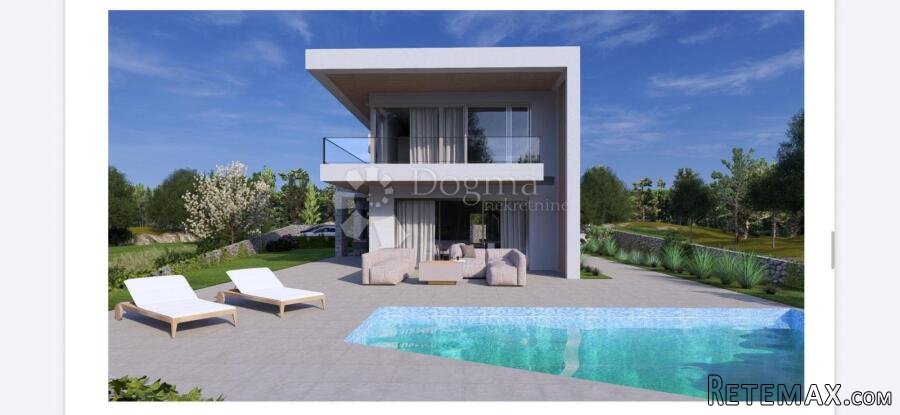 Građevinska parcela 554 m² sa projektom za modernu vilu sa b