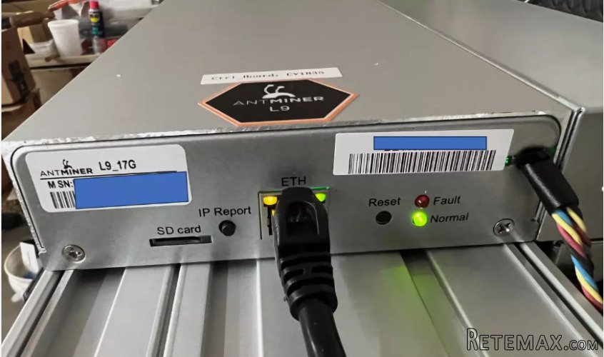 BITMAIN Antminer L9 17GHS 3360W LTC/DOGE Coin Miner + PSU - 2