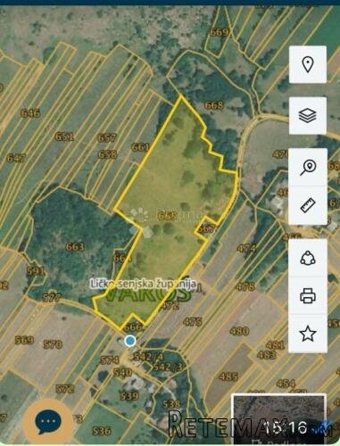 Građevinsko Poljoprivredne Parcele Perušić 80000m2