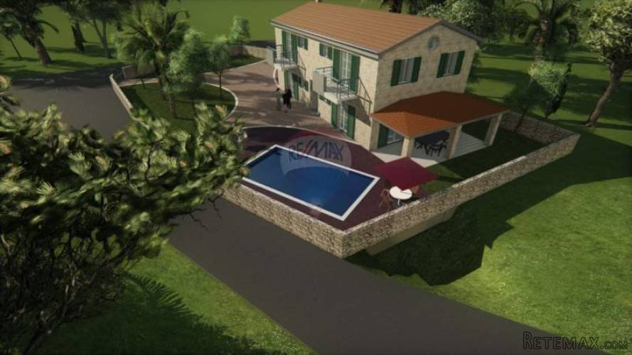 ISTRA,OKOLICA SAVIČENTE KAMENA KUĆA U IZGRADNJI - 2