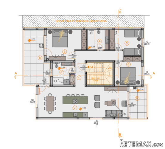 EKSKLUZIVNO! Novogradnja Štinjan penthouse - 131 m2, 2. kat - 3