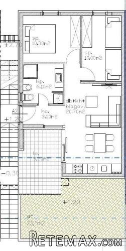 Moderan apartman u bloku A s vrtom i parkirnim mjestom.. - 2