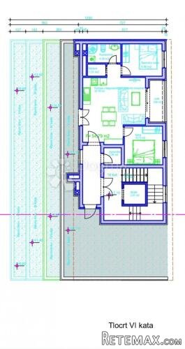 Novogradnja centar stan 5 kat 54,79 m2 - 2