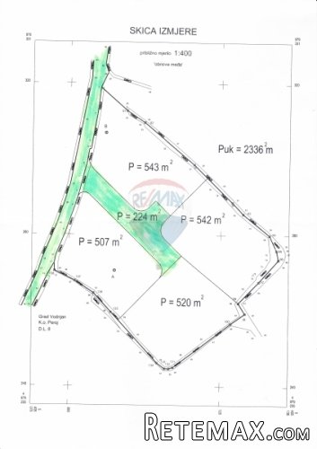 Istra, Peroj atraktivno građevinsko zemljište,650m od mora - 2