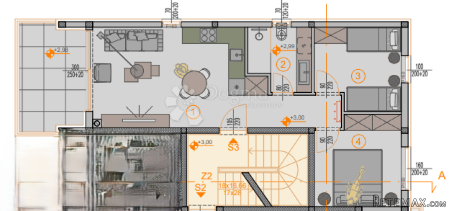 EKSKLUZIVNO! Novogradnja Štinjan - 58 m2, 1. kat (Z1 S3) - 2