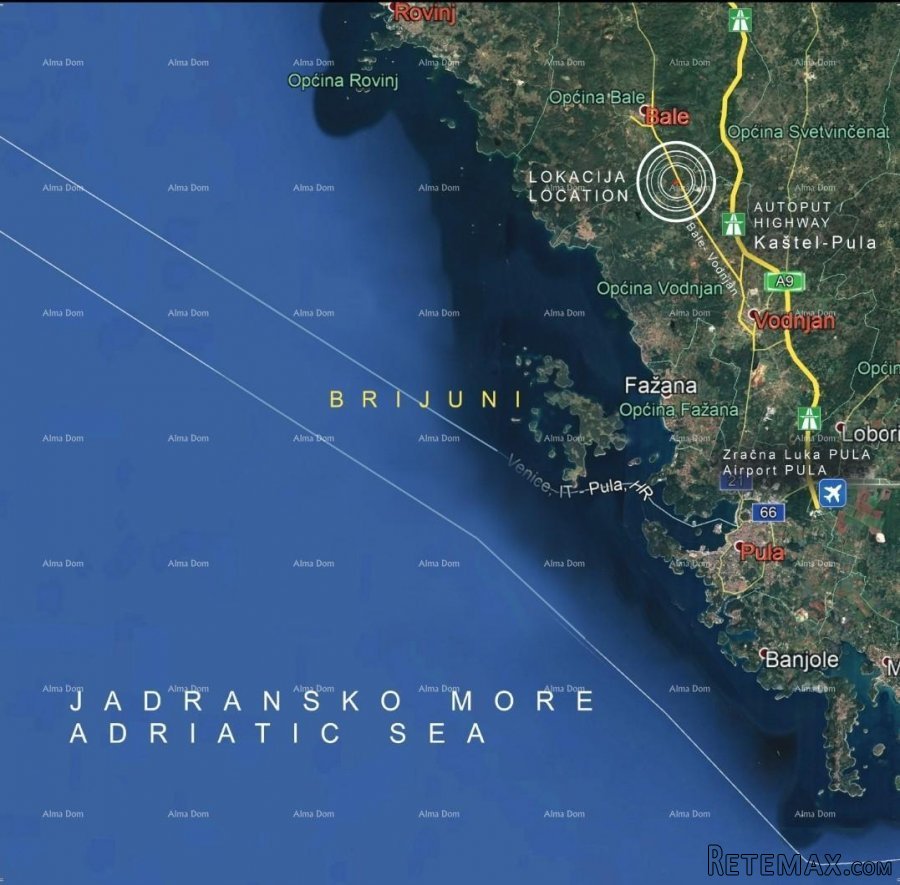 Ekskluzivno zemljište, turističko naselje - Istra, Bale, V.. - 2