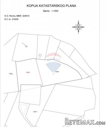 Rovinj,parcela sa otvorenim pogledom na more 4400m2 - 5