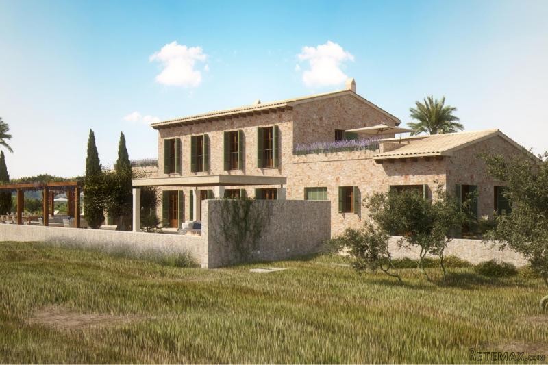Country house under construction with.. - 2
