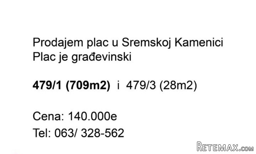 Plac Sremska Kamenica 737m2 - 10
