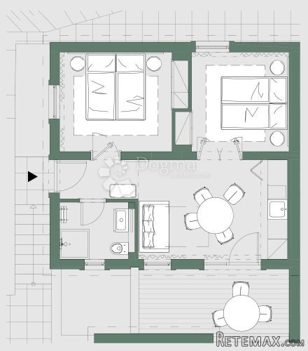 DALMACIJA, 49.00 M2, 2S+DB - 2