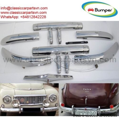 Volvo PV444 (1947-1958) bumpers by stainless steel new