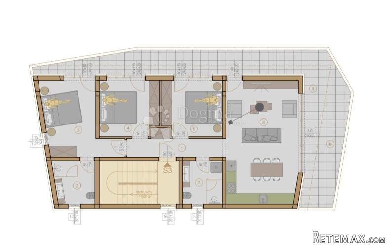 NOVOGRADNJA MEDULIN - 1/1, 3000€/m2! - 2