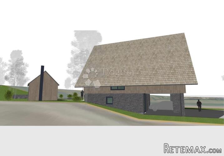 Sunger - zemljište s projektom obiteljske kuće - 3