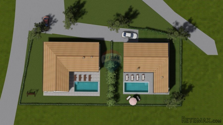 Istra, Hrboki - građevinska parcela sa dva projekta u izradi - 4