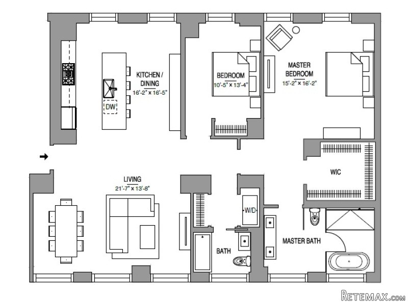 2 Bedrooms - Condo - New York State -..