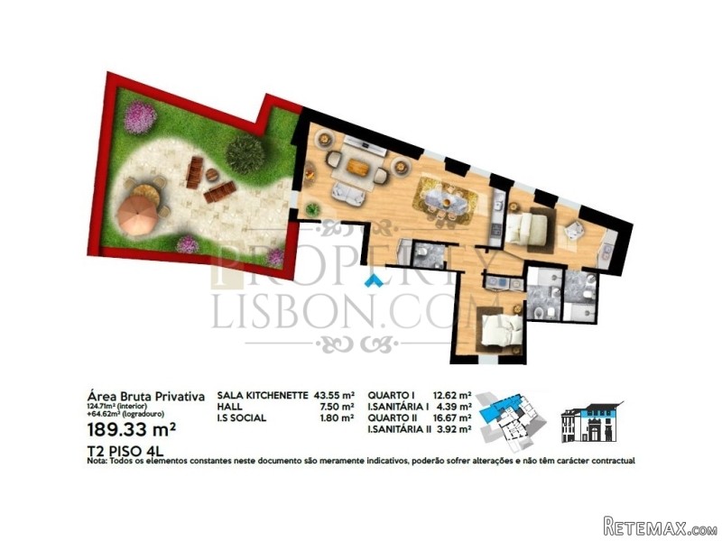 T2 Lisbon Apartment with private garden.. - 2