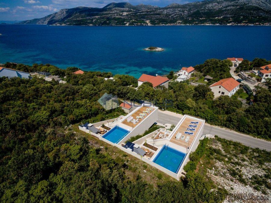 Korčula, moderna luksuzna vila, 190m2 , bazen, pogled - 7