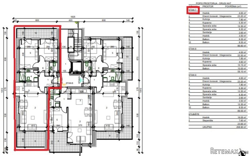 KAŠTEL, NOVOGRADNJA SA LIFTOM - 2