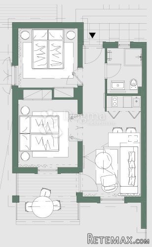 DALMACIJA, 48.90 M2, 2S+DB - 3