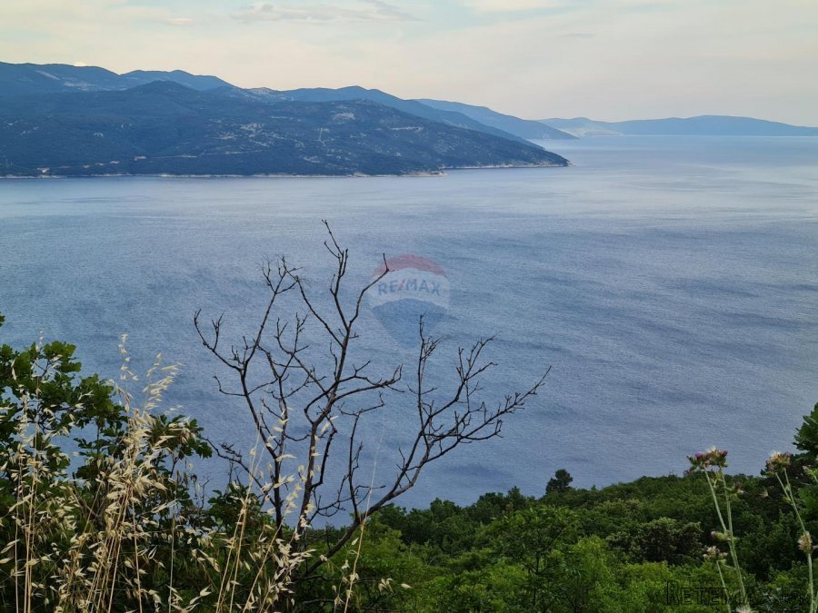Brseč-zemljište uz more s pogledom na Cres - 3
