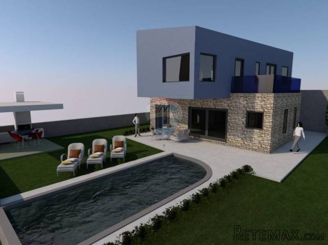 Istra, Višnjan, okolica građevinsko zemljište sa projektom