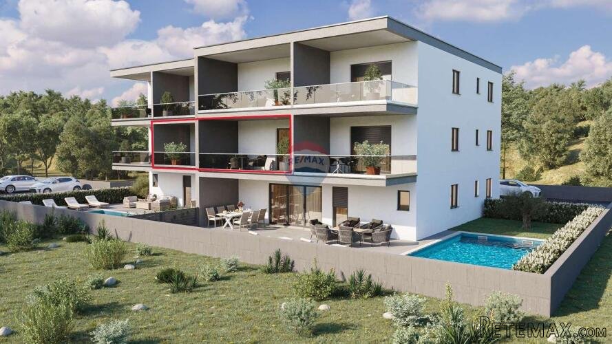 Istra, Novigrad – novogradnja, dvosoban stan na prvom katu - 2