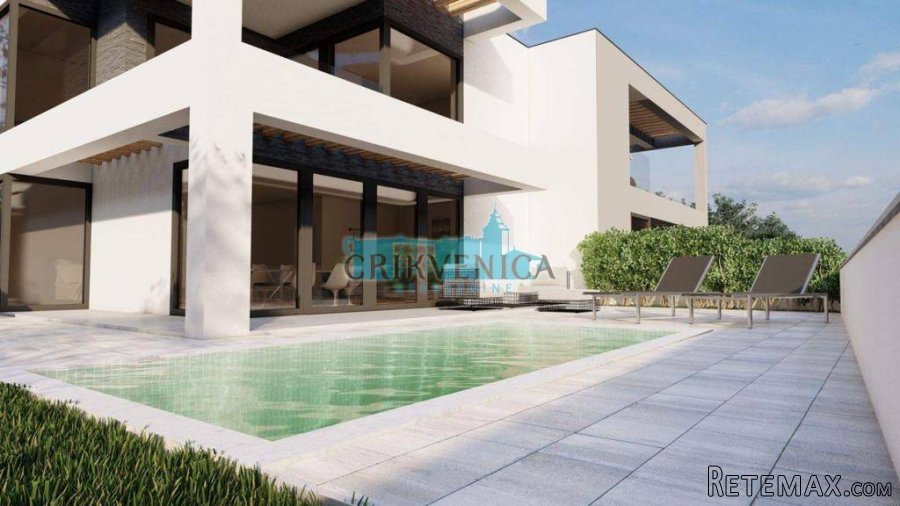 Otok Krk, Malinska- luksuzna villa sa dvije stambene..