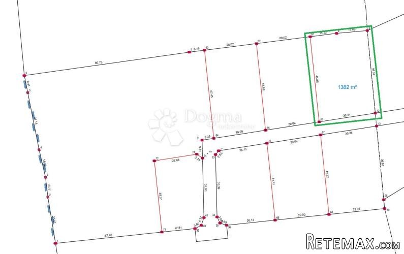 Građevinsko zemljište u okolici Labina - 1382 m2